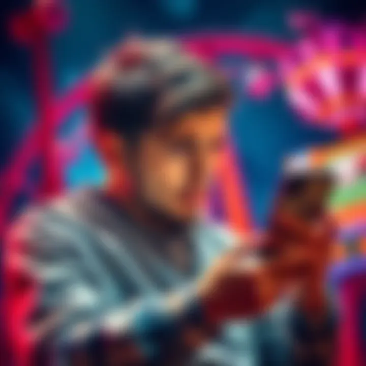 A person looking distressed while checking their gambling results on a smartphone, showing frustration after a recent loss.