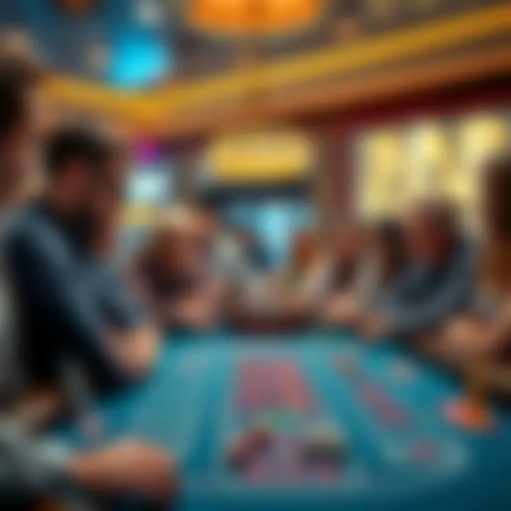 A group of people gathered around a craps table, watching as one player rolls the dice while others place their bets cautiously.