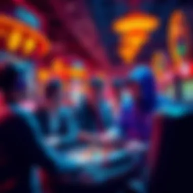 A group of players engaging with user-friendly crypto casino platforms in Chile, showcasing exciting tournaments and bonuses.