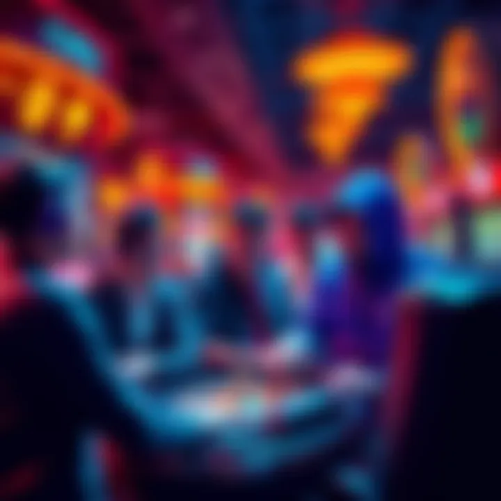 A group of players engaging with user-friendly crypto casino platforms in Chile, showcasing exciting tournaments and bonuses.
