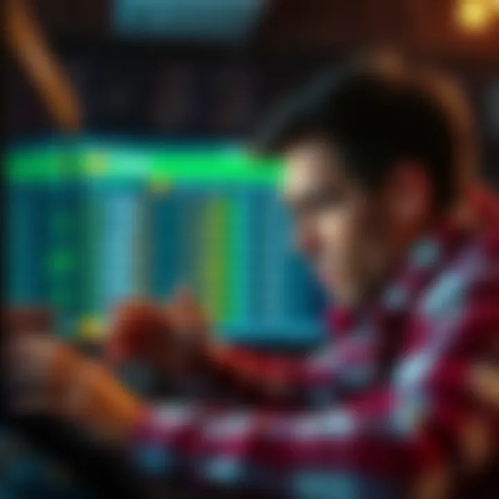 Player's Disappointment on Stake A frustrated player looking at a screen showing losses on a betting platform