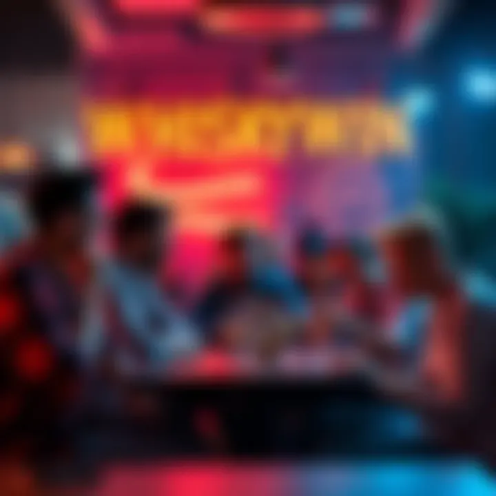 A group of people playing Whiskywin together and sharing their thoughts on the game