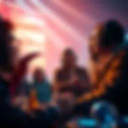 A group of players engaging in a heated discussion about game fairness and rules, with one player expressing concern over Lauri's situation.