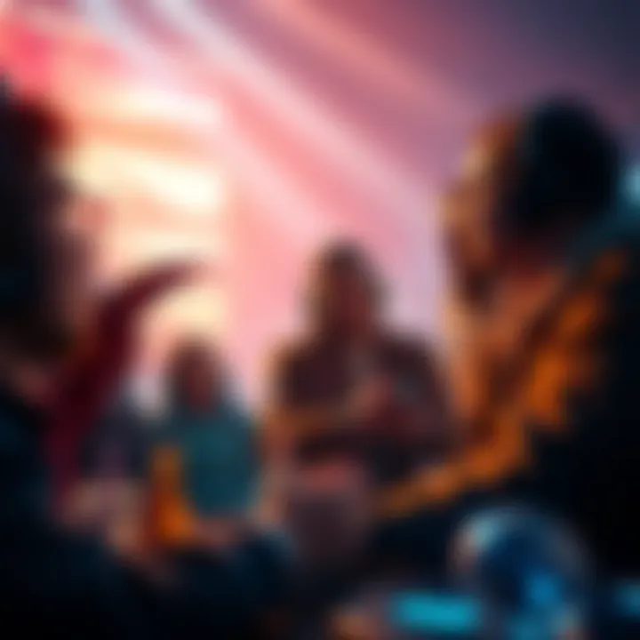 A group of players engaging in a heated discussion about game fairness and rules, with one player expressing concern over Lauri's situation.