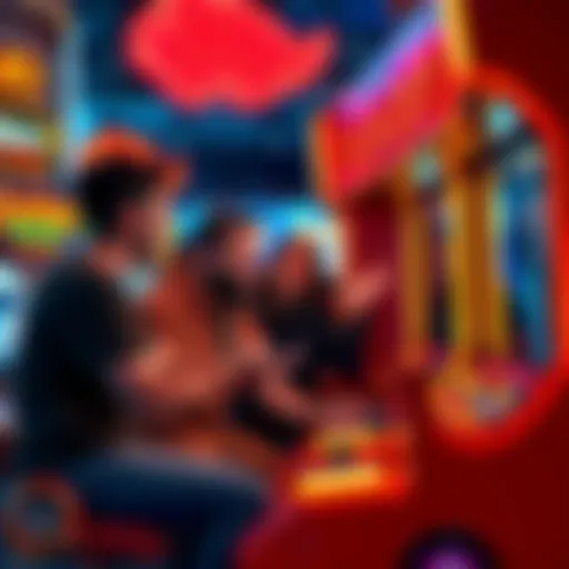 Playing Crash Game People having fun playing a crash game, testing their luck with excitement.