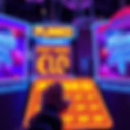 A player eagerly watching a Plinko board as a puck drops, with the last win approaching in a thrilling moment.
