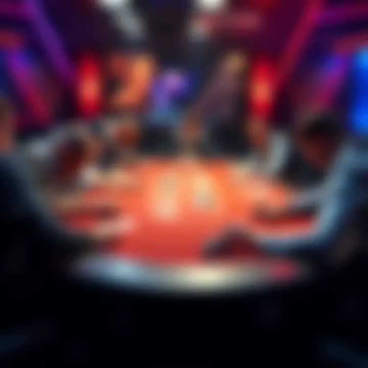 A poker table showing new players making common mistakes in their game