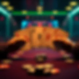 A poker table with three hands displayed: AA, KK, and QQ, showcasing intense gameplay and excitement.