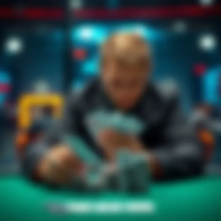 A poker player focuses on their cards while contemplating a bluff during a 1/3 NHL $600 game.