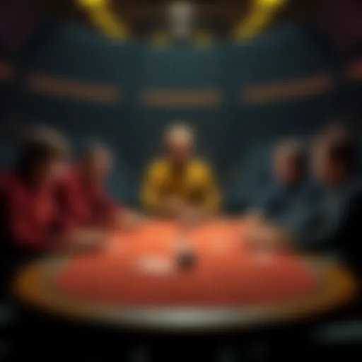 Captain Picard and crew playing poker at a table in a spaceship setting