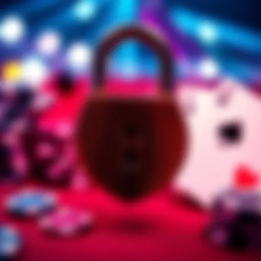 Poker account security tips A lock symbol representing password security for online poker accounts