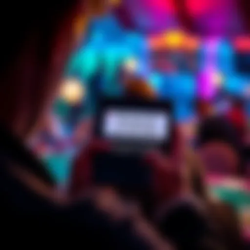 A frustrated person looking at a phone showing a message about app availability in Croatia.