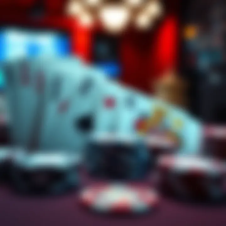 A winning hand of Aces and Kings with poker chips on a table