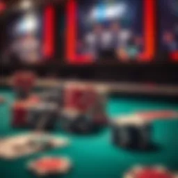 Poker table showing chips and cards representing Sleeper Straddle and Standard Straddle