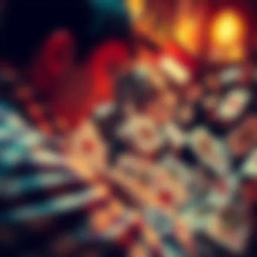 A person confused about poker, looking at a jumble of poker cards and online posts filled with nonsense.