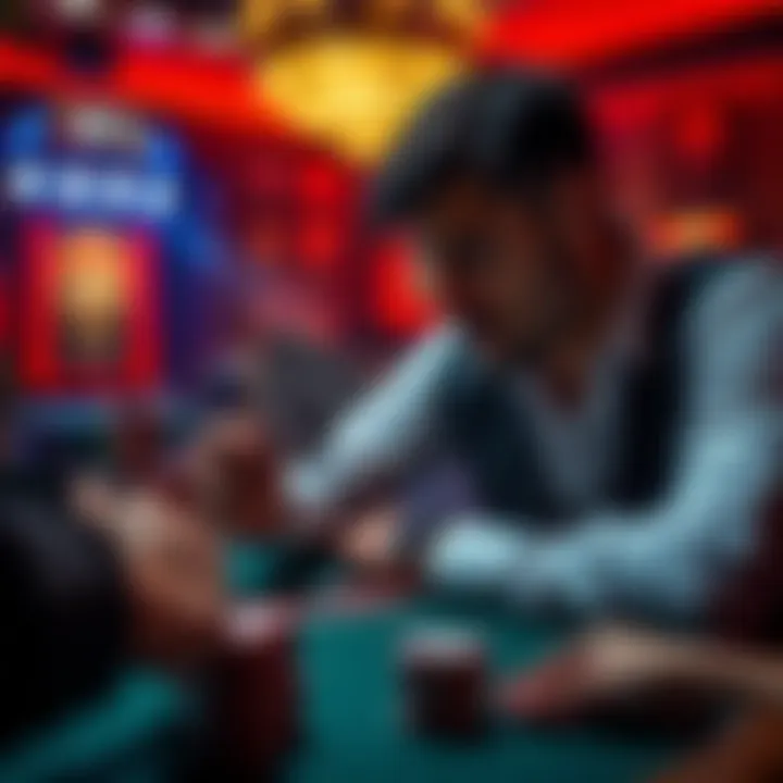 A player with pocket kings contemplating a call at a poker table, while an opponent has placed an unusual bet