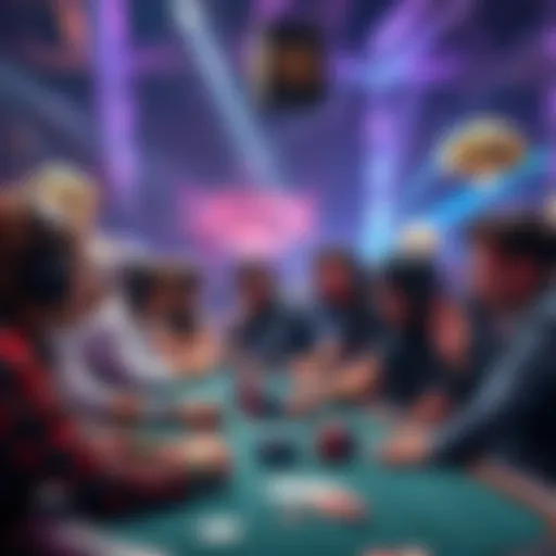 Players participating in the GGMasters poker event with excitement