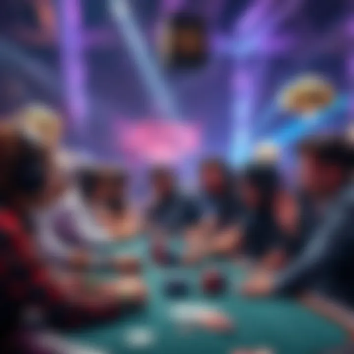 Players participating in the GGMasters poker event with excitement