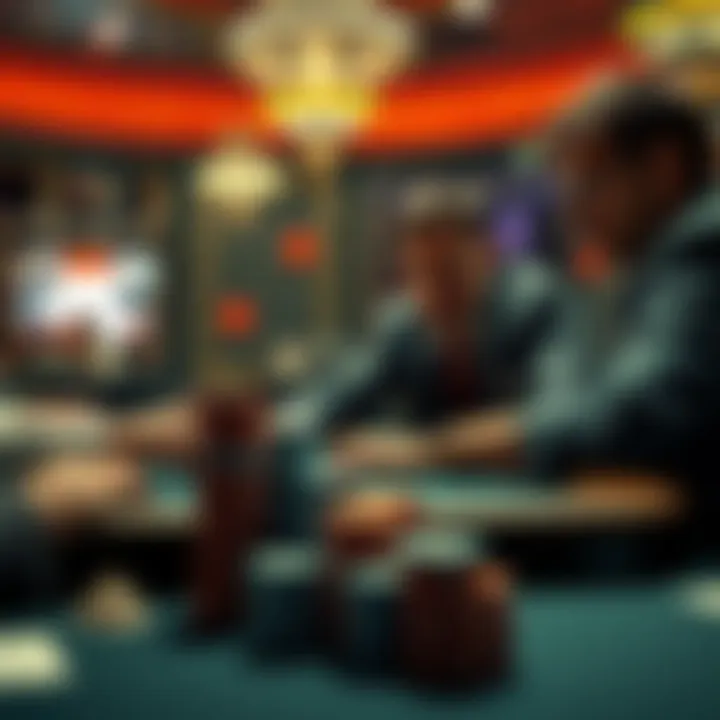 Poker Final Table Strategy A poker player at a final table discussing ICM chop decisions with chips stacked in front of him