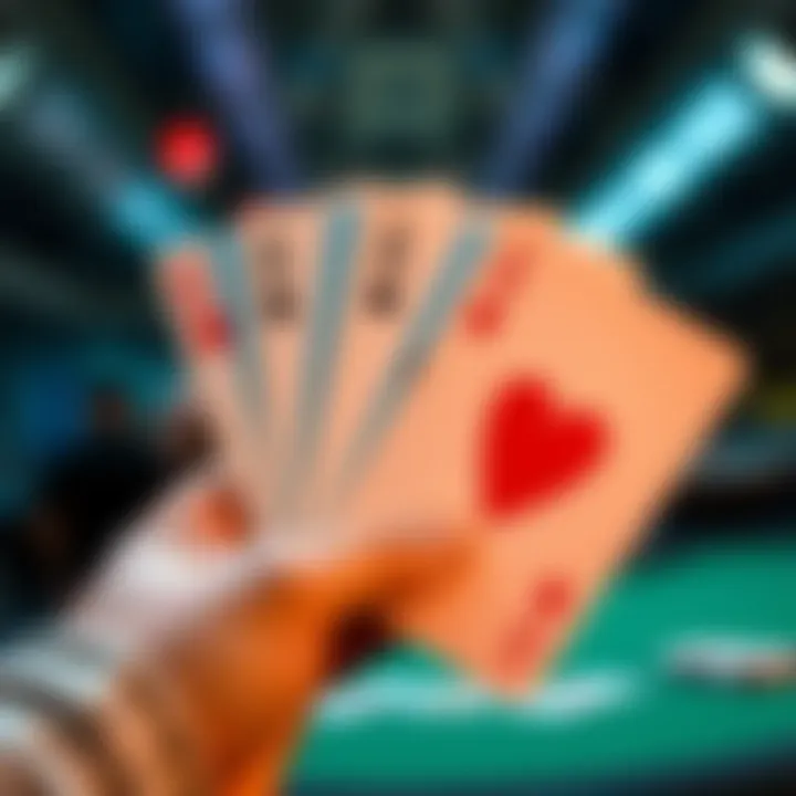 Poker Full House Hand A poker hand showing three of a kind and a pair, representing a Full House in a game of poker.