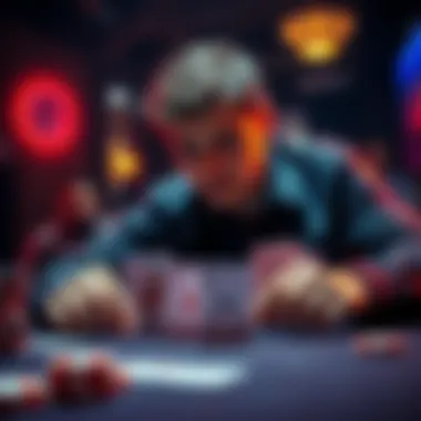 Poker game decision A player contemplating whether to bet or check with a pair of Jacks in a poker game.