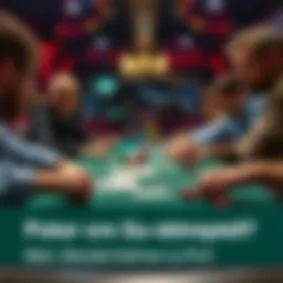 A poker table with players competing in a game of Pot-Limit Omaha, showing cards and chips.