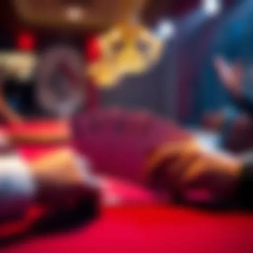 A poker table showing a hand with AAKT against a 783 flop
