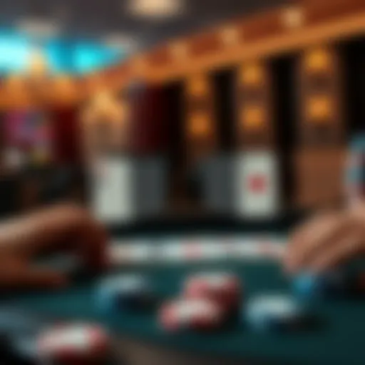 A table showing a poker hand with two queens, highlighting betting decisions and strategy.