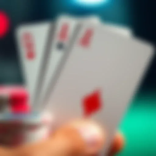 A close-up of poker cards showing a Queen and an Ace, illustrating how blockers affect hand strength.