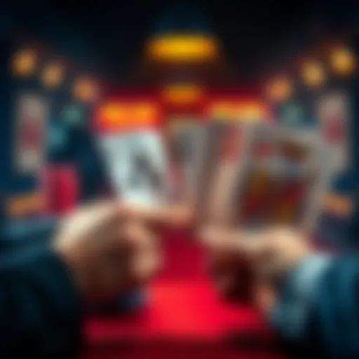 A tense poker hand with one player going all-in with KJo against another player with pocket kings.