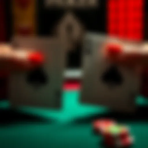 A visual showing two poker hands, one on the left and one on the right, illustrating differences between them.