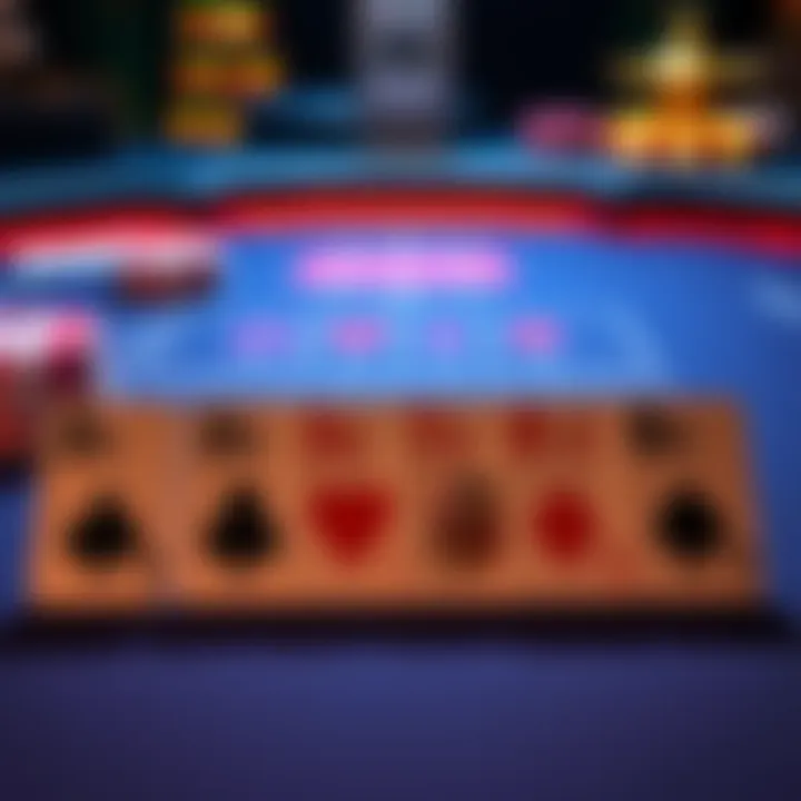 A table showing different poker hands and their rankings with cards 2h, 3h, 7s, and 8d highlighted, illustrating the hand equity of each