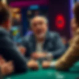 A seasoned poker player shares tips with beginners at a table, emphasizing the importance of smart betting strategies.