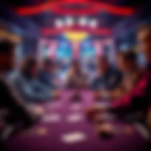 Local players focus on premium hands while casual players show frustration at the table