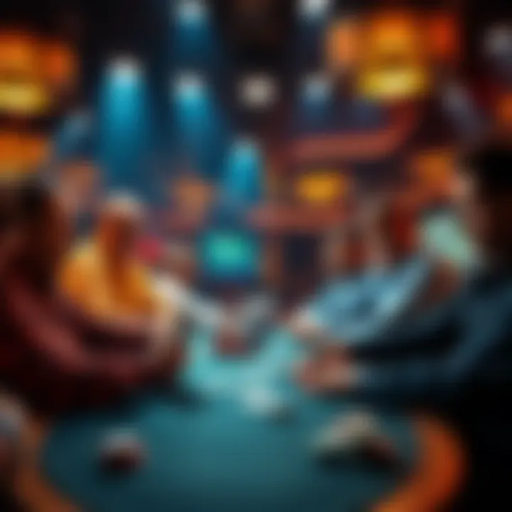 A group of poker players at a table in California engaged in a heated discussion about verbal agreements during a game.