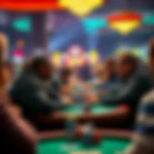 Fans discussing controversial WSOP Main Event players Sannier and Will Givens during a poker game