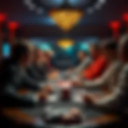 A group of novice poker players sharing tips on calculating Pot Odds at a table