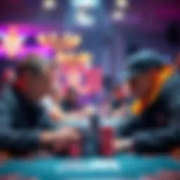 Poker showdown between Trayner and Jumalon Malcolm Trayner and Lucas Jumalon face off in a tense poker game at WSOP, with chips stacked high in front of them.
