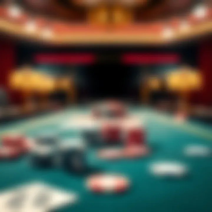 A poker table displaying chips and cards, illustrating a 71% bet size strategy during a game.