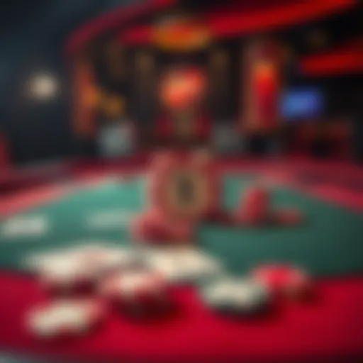 A poker table displaying chips and playing cards, symbolizing strategies to win money for a graphics card purchase.