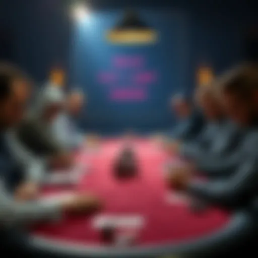 A group of players at a poker table focused on their cards during a Pot-Limit Omaha game