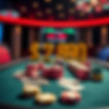 A poker table filled with chips and cash, showcasing a winning moment for a player who started with $200 and won $2,890.