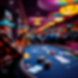 A view of poker tables with players at Parx and Live Philly, showcasing the excitement of 1/3 Blinds games