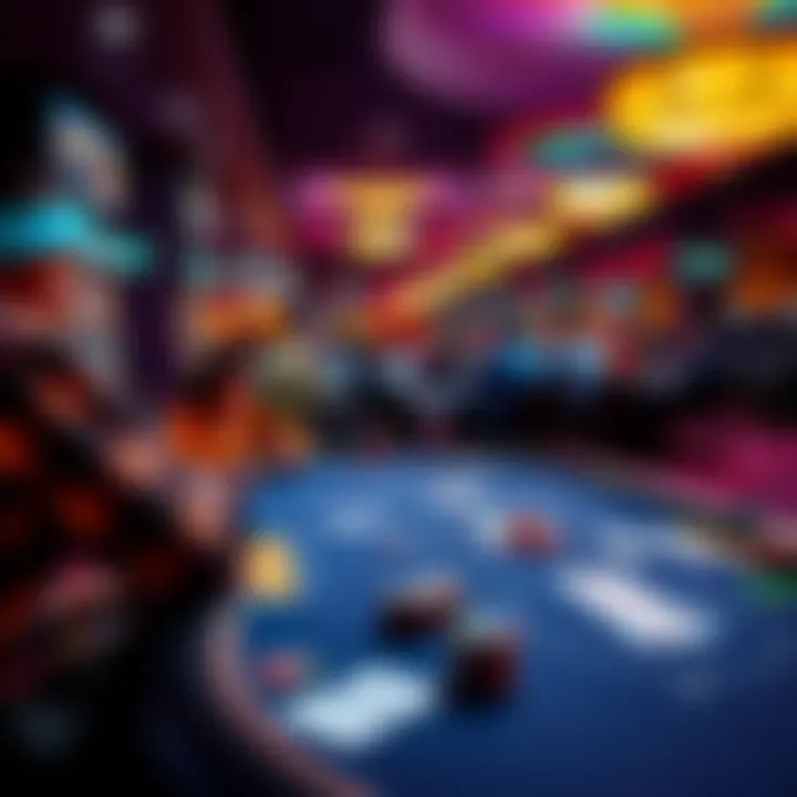 A view of poker tables with players at Parx and Live Philly, showcasing the excitement of 1/3 Blinds games