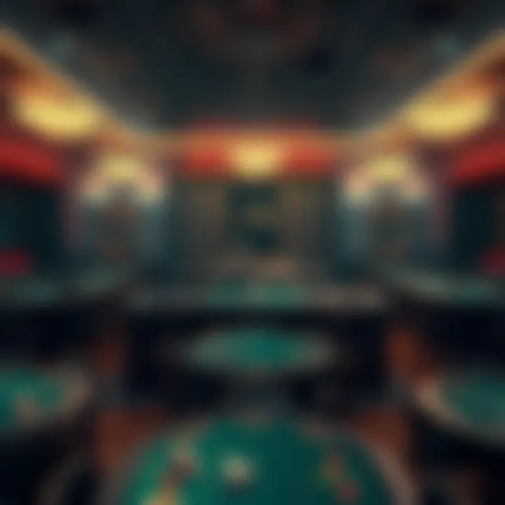 A view of the empty poker tables in VIC London, highlighting the decline in players and the atmosphere.
