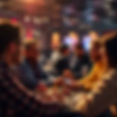 A group of people sharing ideas about poker tools and apps in a forum setting
