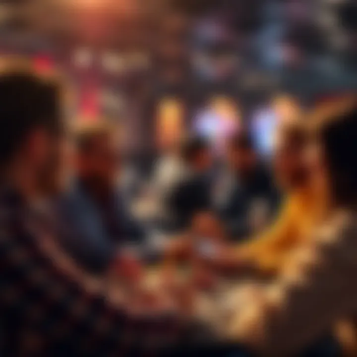 A group of people sharing ideas about poker tools and apps in a forum setting