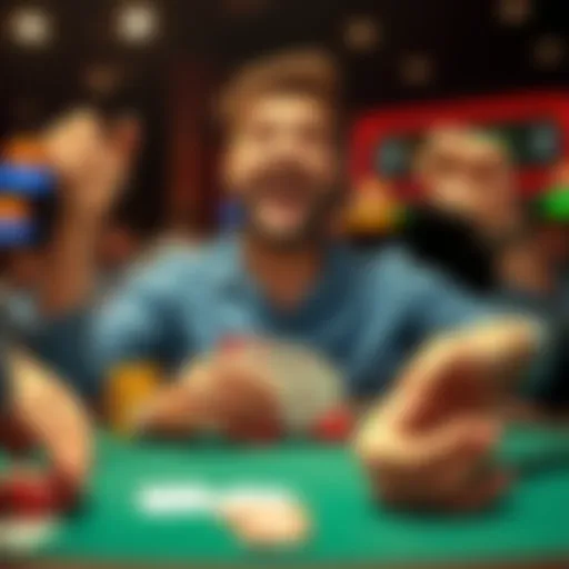 A person celebrating their second place win at a poker tournament, with cards and chips on the table.