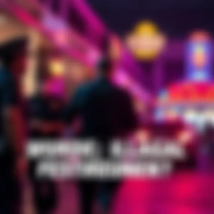 Police detaining a player outside a casino A player being held by police officers after leaving L'Auberge Casino in Lake Charles, LA