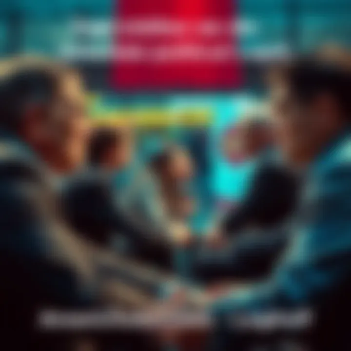 People engaged in a serious discussion about recent political events